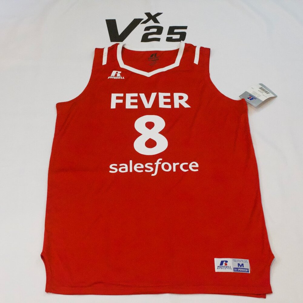 NEW Men's Indiana Fever Sophie Cunningham Red Jersey Size Medium